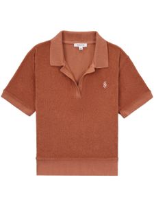 Sporty & Rich polo en éponge à logo brodé - Orange