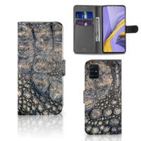 Samsung Galaxy A51 Telefoonhoesje met Pasjes Krokodillenprint - thumbnail