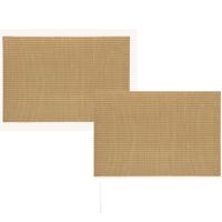 G. Wurm Luxe Tafel placemats Louvre - 2x - goud - kunststof - 45 x 30 cm