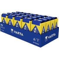 Varta 9V batterij (blok) Alkaline 640 mAh 9 V 20 stuk(s)