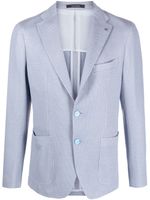 Tagliatore blazer en maille à simple boutonnage - Bleu