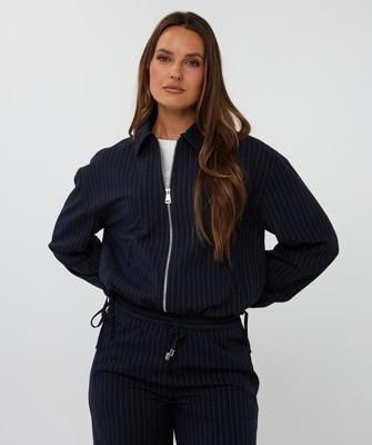 Esqualo Jacket bomber pinstripe | Navy