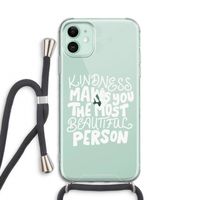 The prettiest: iPhone 11 Transparant Hoesje met koord The prettiest: iPhone 11 Transparant Hoesje met koord