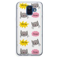 Meow: Samsung Galaxy A6 (2018) Transparant Hoesje