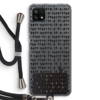 Crazy shapes: Samsung Galaxy A22 5G Transparant Hoesje met koord