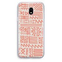 Marrakech Pink: Samsung Galaxy J3 (2017) Transparant Hoesje