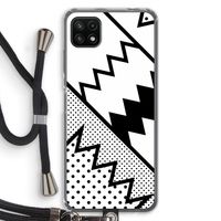 Pop Art #5: Samsung Galaxy A22 5G Transparant Hoesje met koord