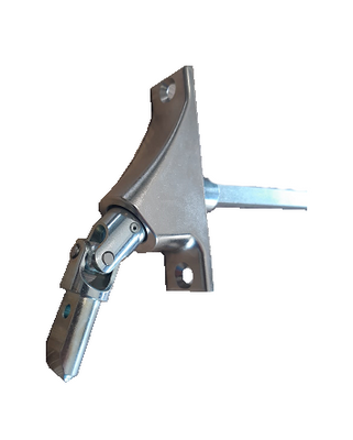 Kniekoppeling Vierkante As 6mm Clipsysteem