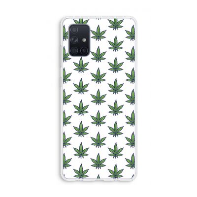 Weed: Galaxy A71 Transparant Hoesje