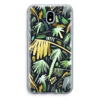 Tropical Palms Dark: Samsung Galaxy J5 (2017) Transparant Hoesje