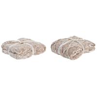 Dekbedden DKD Home Decor Licht Roze 150 x 125 x 1 cm (2 Stuks)