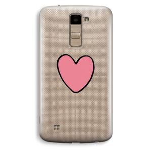 Hartje: LG K10 (2016) Transparant Hoesje