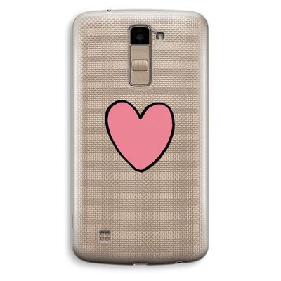 Hartje: LG K10 (2016) Transparant Hoesje