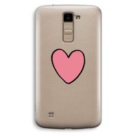 Hartje: LG K10 (2016) Transparant Hoesje