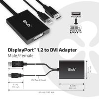 Club 3D DisplayPort to Dual Link DVI-I Active Adapter adapter DisplayPort to Dual Link DVI-I Active Adapter - thumbnail