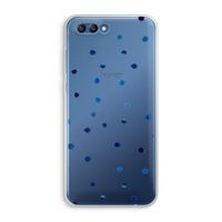 Blauwe stippen: Honor 10 Transparant Hoesje
