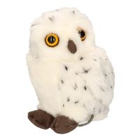 Pluche knuffel sneeuwuil 20 cm - thumbnail