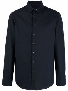 Giorgio Armani chemise boutonnée à manches longues - Bleu