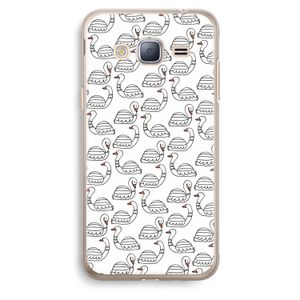 Zwanen: Samsung Galaxy J3 (2016) Transparant Hoesje