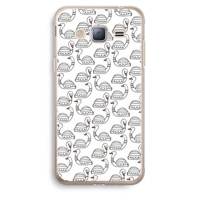 Zwanen: Samsung Galaxy J3 (2016) Transparant Hoesje