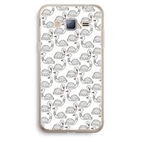 Zwanen: Samsung Galaxy J3 (2016) Transparant Hoesje