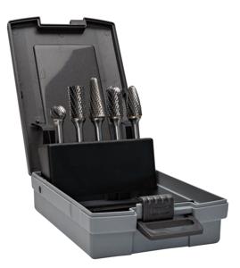Bahco Stiftfrezenset | hardmetaal | voor metaal - 5-delig - in kunststof koffer - RB-SET2-M06X-5P