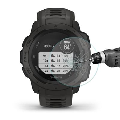 ENKAY Hat-Prins 0.2mm 9H 2.15D gebogen rand van gehard glas Film voor Garmin Instinct intelligente horloge sport