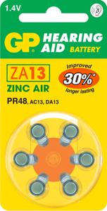 GP Batteries Hearing Aid ZA13 Wegwerpbatterij PR48 Zink-lucht