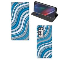 OPPO Find X3 Neo | Hoesje met Magneet | Waves Blue