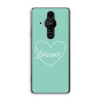 Forever heart pastel: Sony Xperia Pro-I Transparant Hoesje