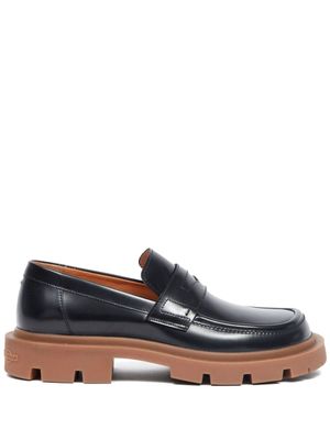 Maison Margiela mocassins Chain en cuir - Noir