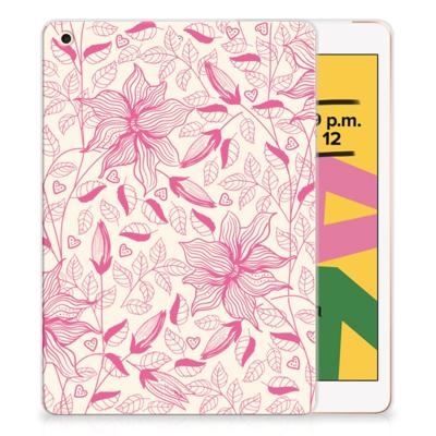 Apple iPad 10.2 | iPad 10.2 (2020) | 10.2 (2021) | Siliconen hoesje | Pink Flowers