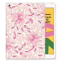 Apple iPad 10.2 | iPad 10.2 (2020) | 10.2 (2021) | Siliconen hoesje | Pink Flowers