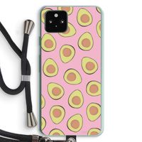 Dancing avocados: Pixel 5a 5G Transparant Hoesje met koord