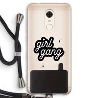 Girl Gang: Xiaomi Redmi 5 Transparant Hoesje met koord