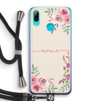 Rozen: Huawei P Smart (2019) Transparant Hoesje met koord