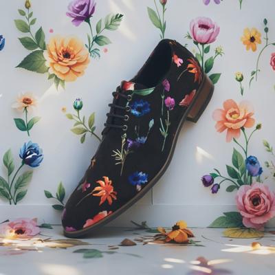 Velour Flora Lureaux - Handgemaakte Nette Schoenen Voor Heren Velour Flora Lureaux - Handgemaakte Nette Schoenen Voor Heren