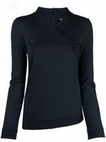 Emporio Armani pull à encolure croisée - Bleu
