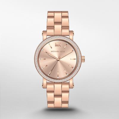 Horlogeband Michael Kors COREY / MK7346 Staal Rosé 18mm