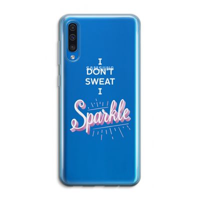 Sparkle quote: Samsung Galaxy A50 Transparant Hoesje