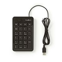 Nedis Bedraad Toetsenbord | USB | Kantoor | Enkelhandig | | 1 stuks - KBNM100BK KBNM100BK Nedis Bedraad Toetsenbord | USB | Kantoor | Enkelhandig | | 1 stuks - KBNM100BK KBNM100BK