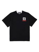 DSQUARED2 KIDS t-shirt à imprimé feuille d'érable - Noir