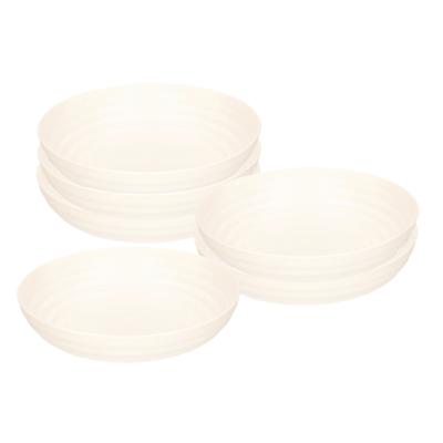 Plasticforte Soepkommen - 6x - D22 x H5.5 cm - wit - kunststof - onbreekbaar - servies