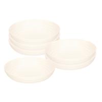 Plasticforte Soepkommen - 6x - D22 x H5.5 cm - wit - kunststof - onbreekbaar - servies