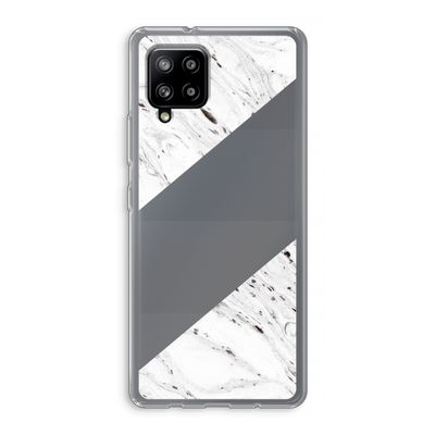 Biggest stripe: Samsung Galaxy A42 5G Transparant Hoesje
