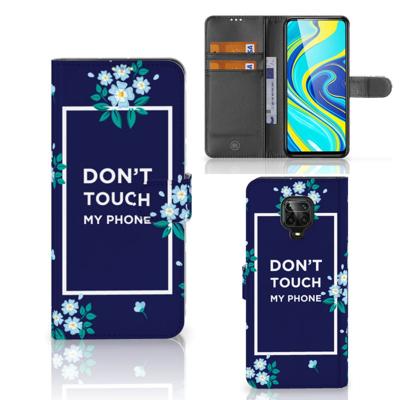 Xiaomi Redmi Note 9 Pro | Note 9S Portemonnee Hoesje Flowers Blue DTMP Xiaomi Redmi Note 9 Pro | Note 9S Portemonnee Hoesje Flowers Blue DTMP