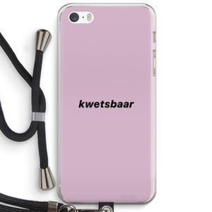 kwetsbaar: iPhone 5 / 5S / SE Transparant Hoesje met koord