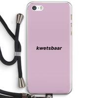kwetsbaar: iPhone 5 / 5S / SE Transparant Hoesje met koord