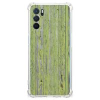 OPPO A16 | A16s | A54s Stevig Telefoonhoesje Green Wood - thumbnail