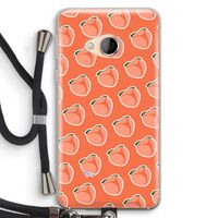 Just peachy: HTC U Play Transparant Hoesje met koord
